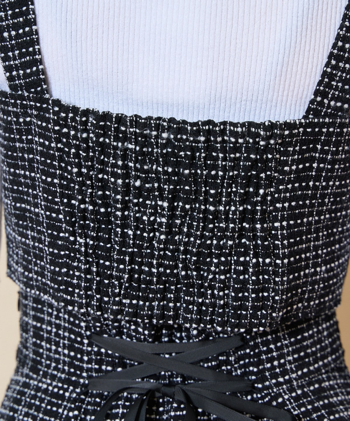 【ツイードセットアップシリーズ】ツイードビスチェ