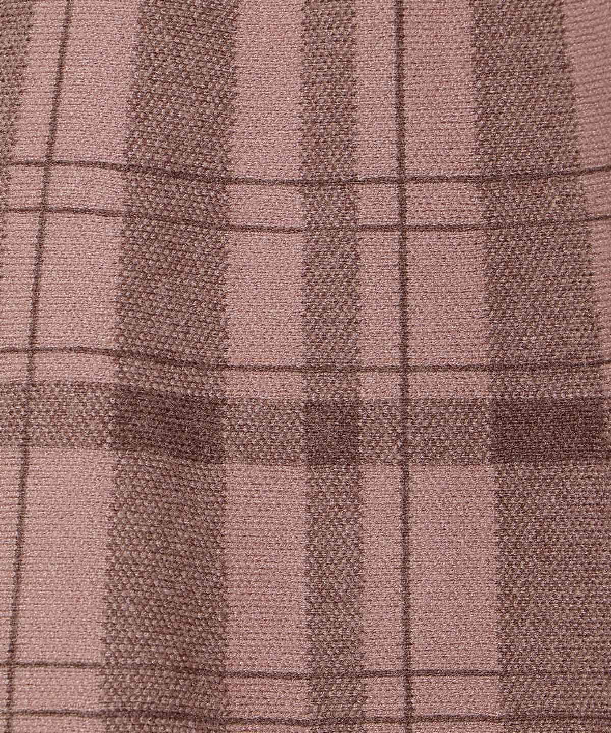 【新色追加】チェック柄ニットフレアスカート