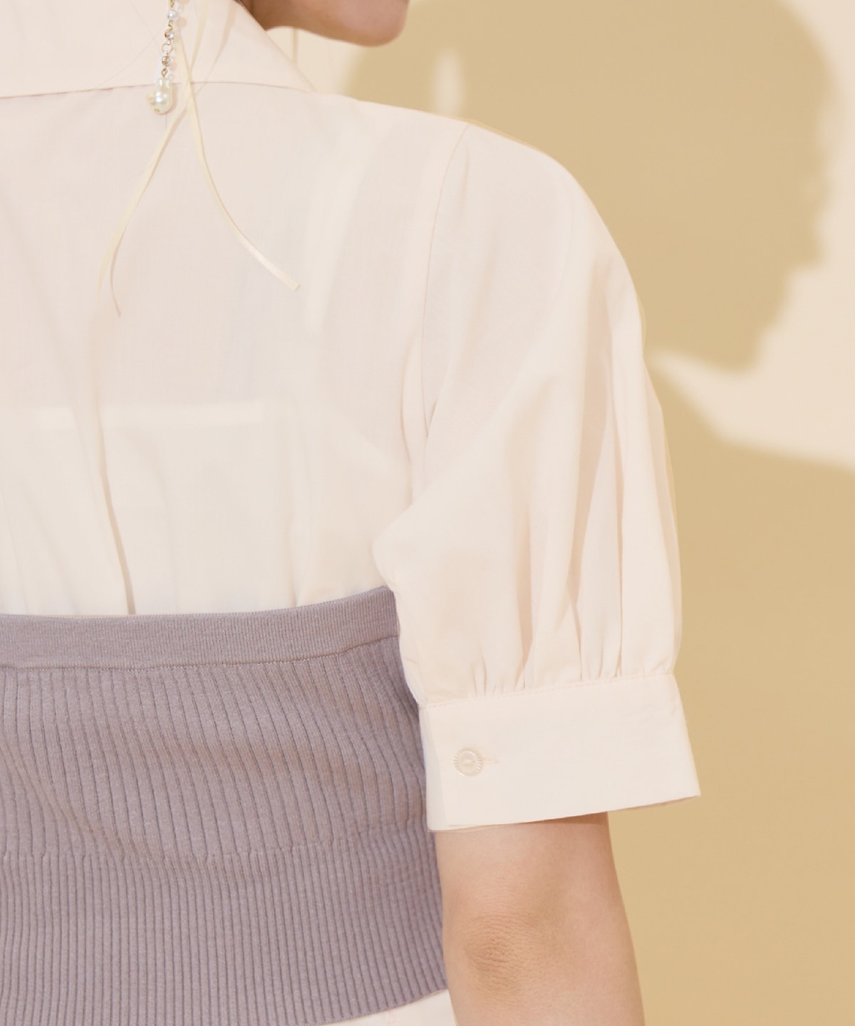 ビスチェレイヤードタックシャツワンピース