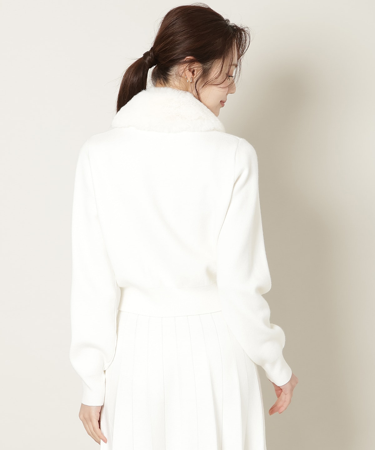 【11/21(fri)10時発売】ファーティペット付きニットSETUP