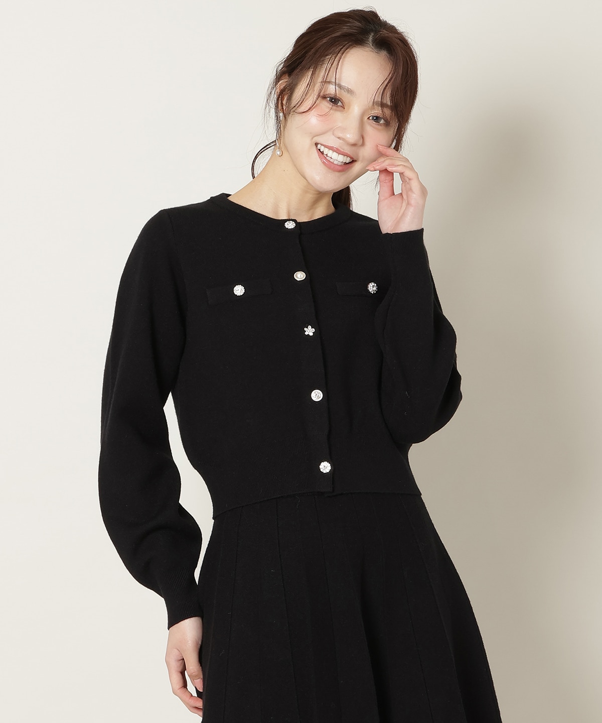 【11/21(fri)10時発売】ファーティペット付きニットSETUP