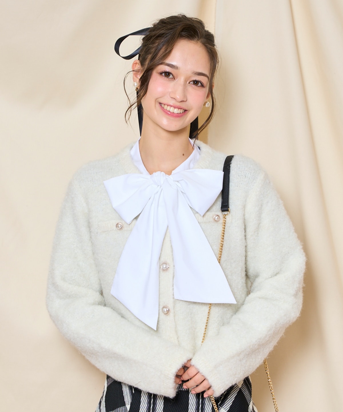 ループヤーンニットジャケット