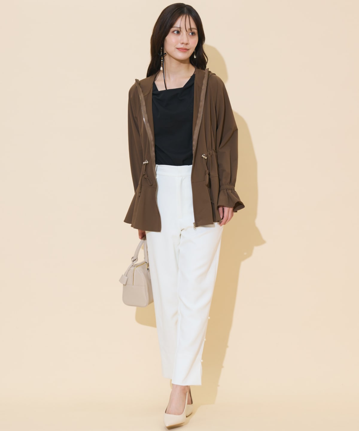 UVカットペプラムブルゾン