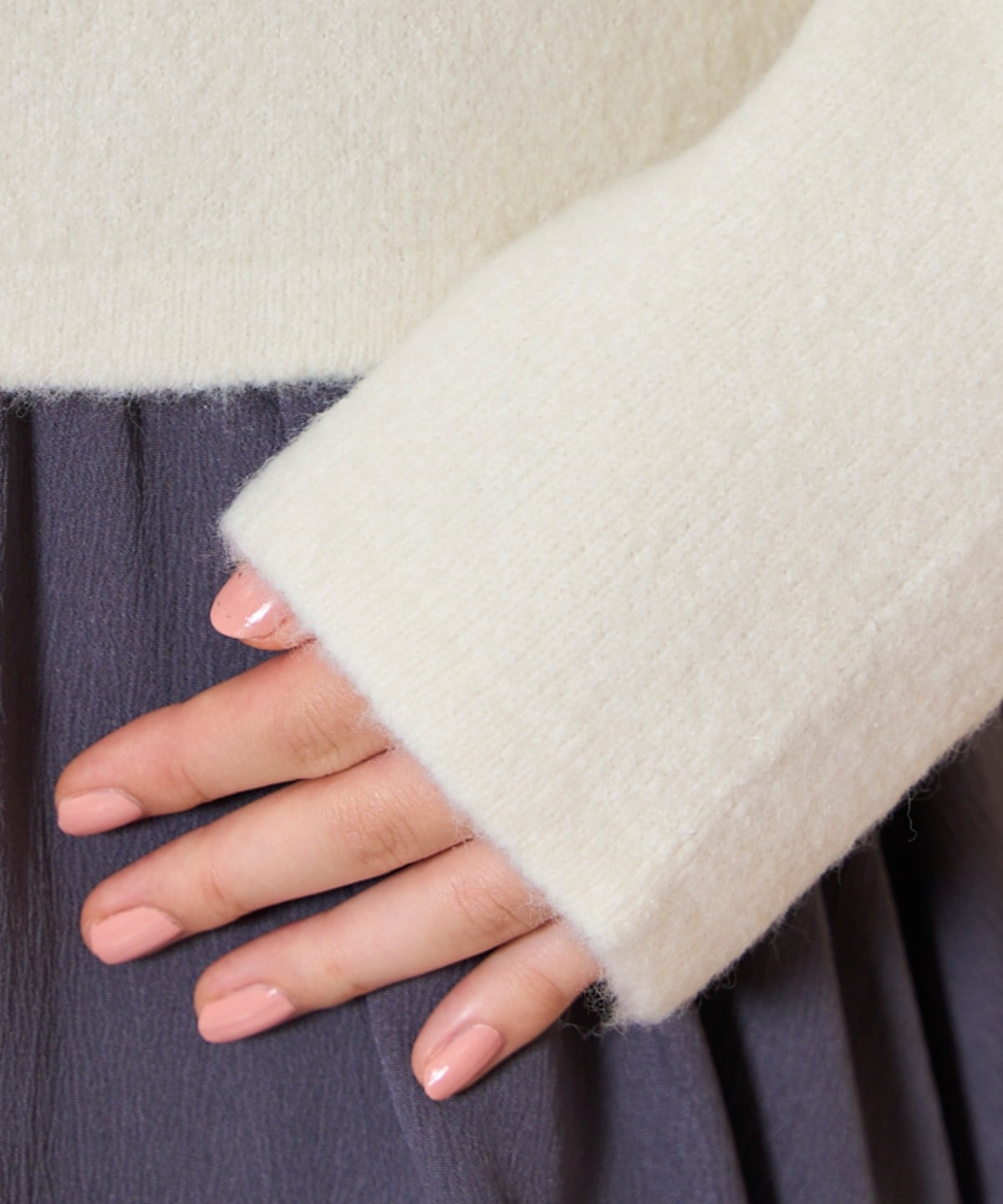 【再入荷予約受付中】モヘアライクニットジャケット