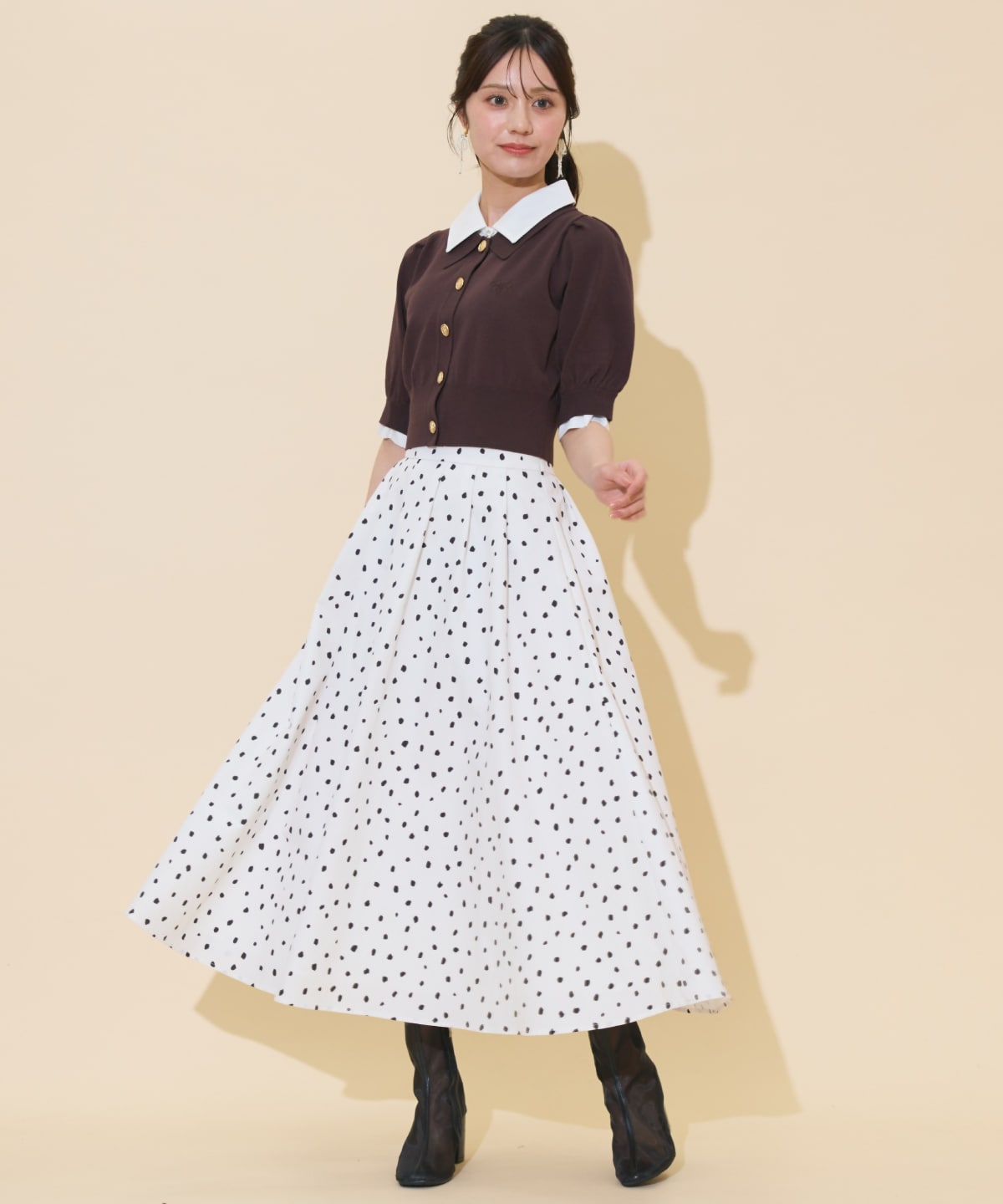 レイヤードカラープルオーバー