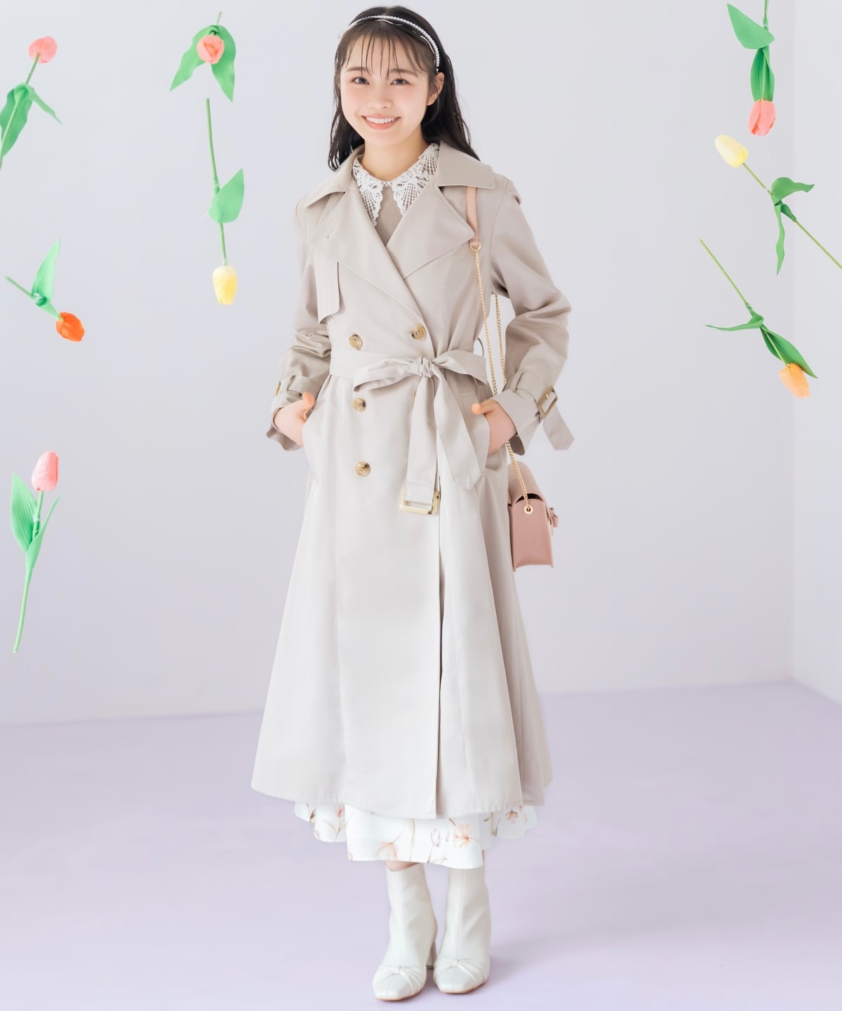 フロントリボンショートブーツ