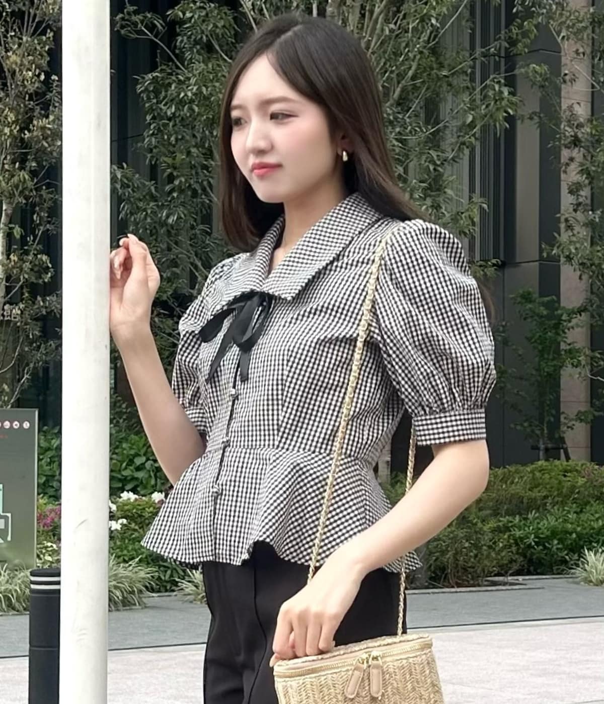 【新色追加】パフスリーブペプラムブラウス