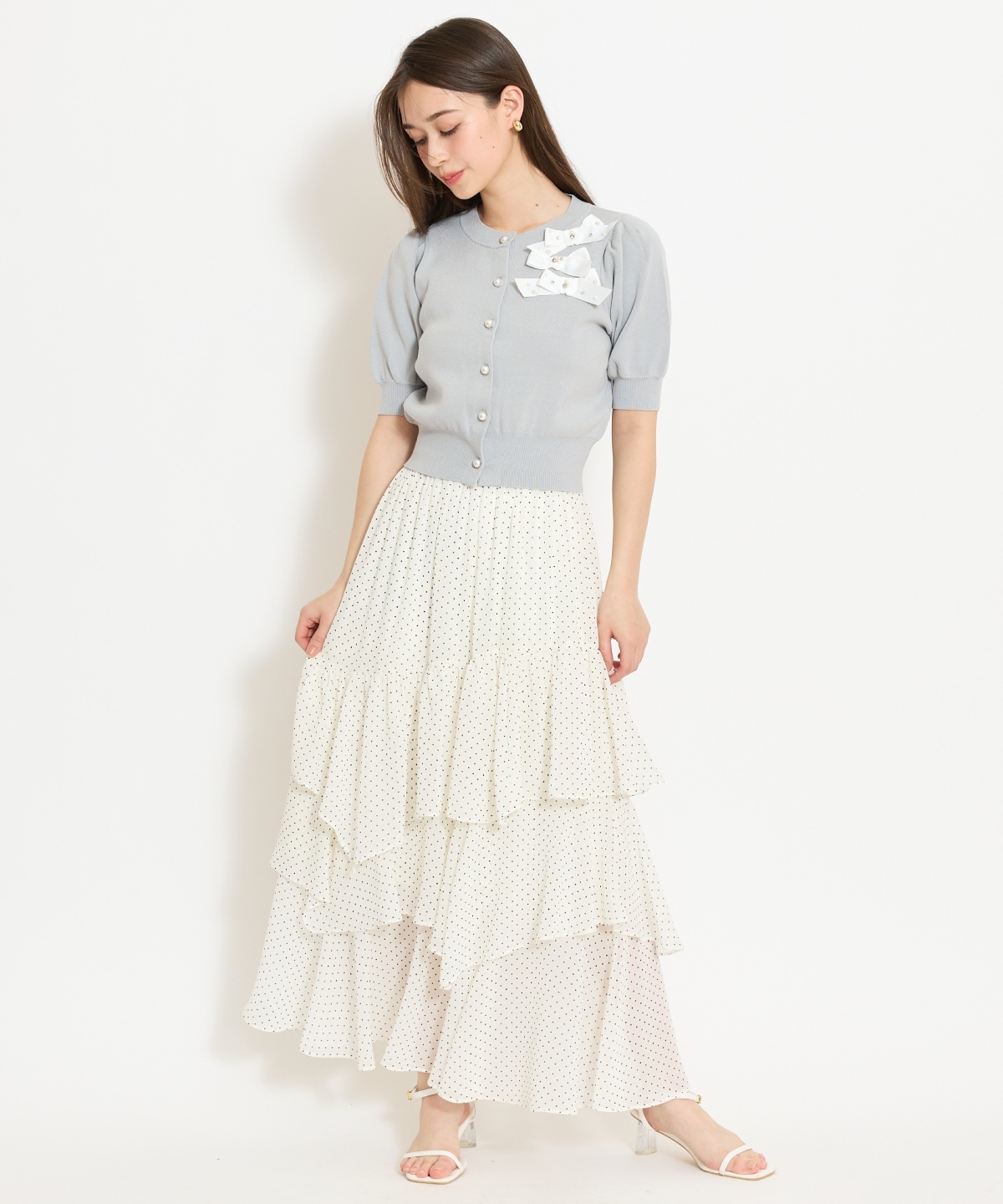 アシメティアードスカート