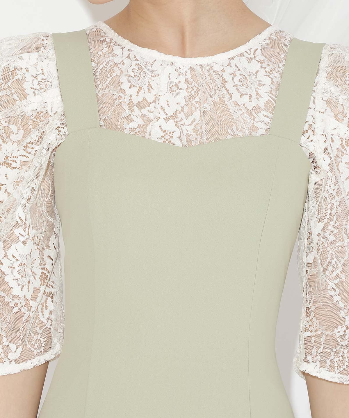 バックレースアップワンピース