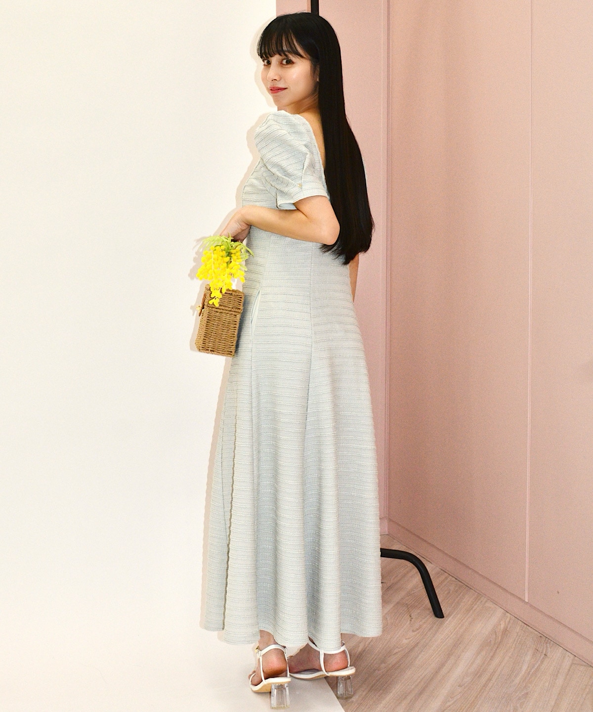 【4/24(fri)10時発売】バックオープンフレアカットワンピース