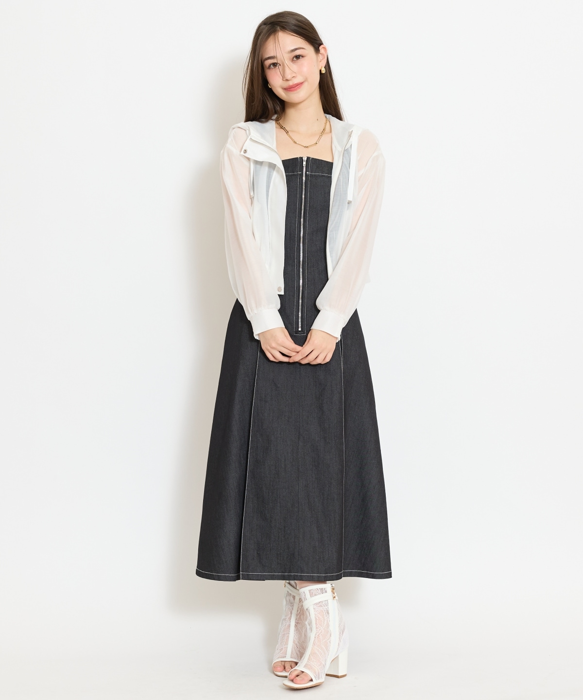 シアーフードブルゾン