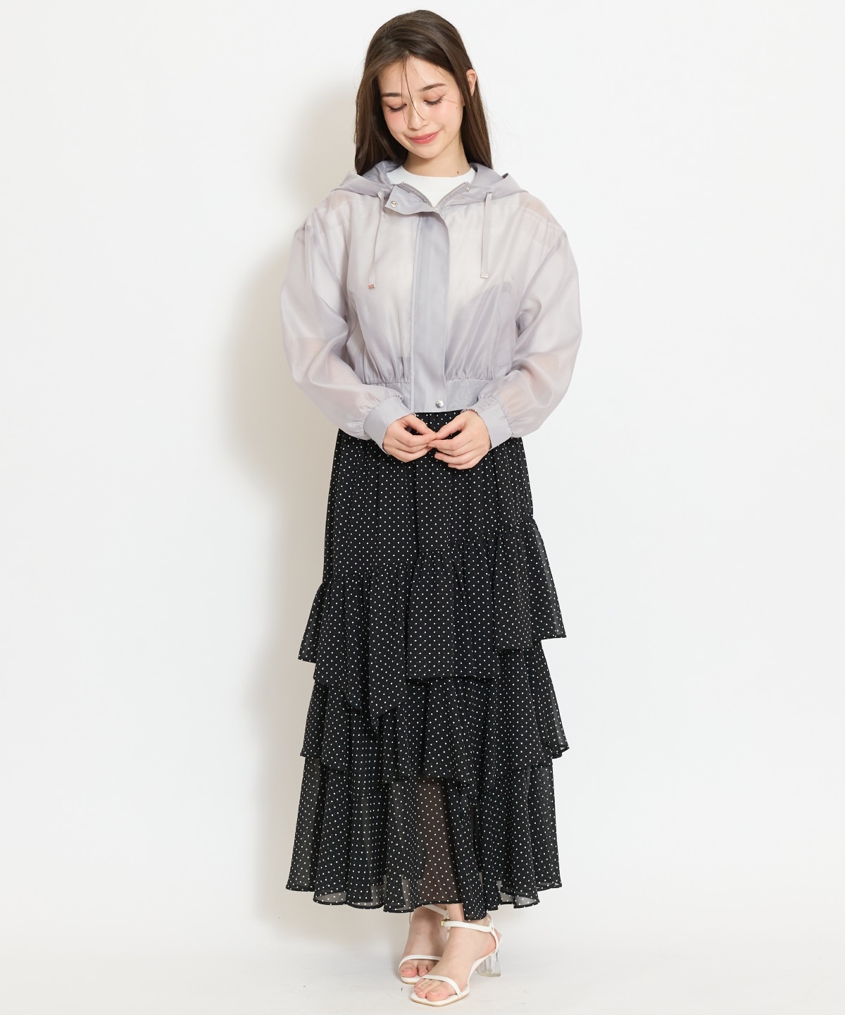 シアーフードブルゾン