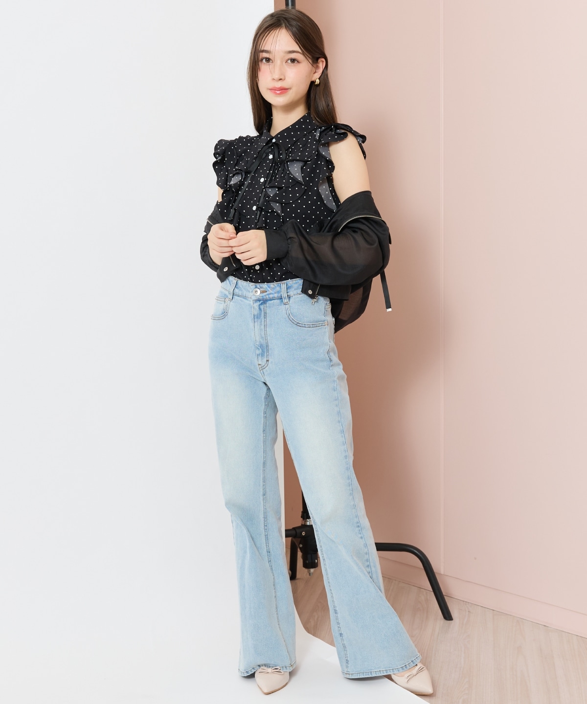 シアーフードブルゾン