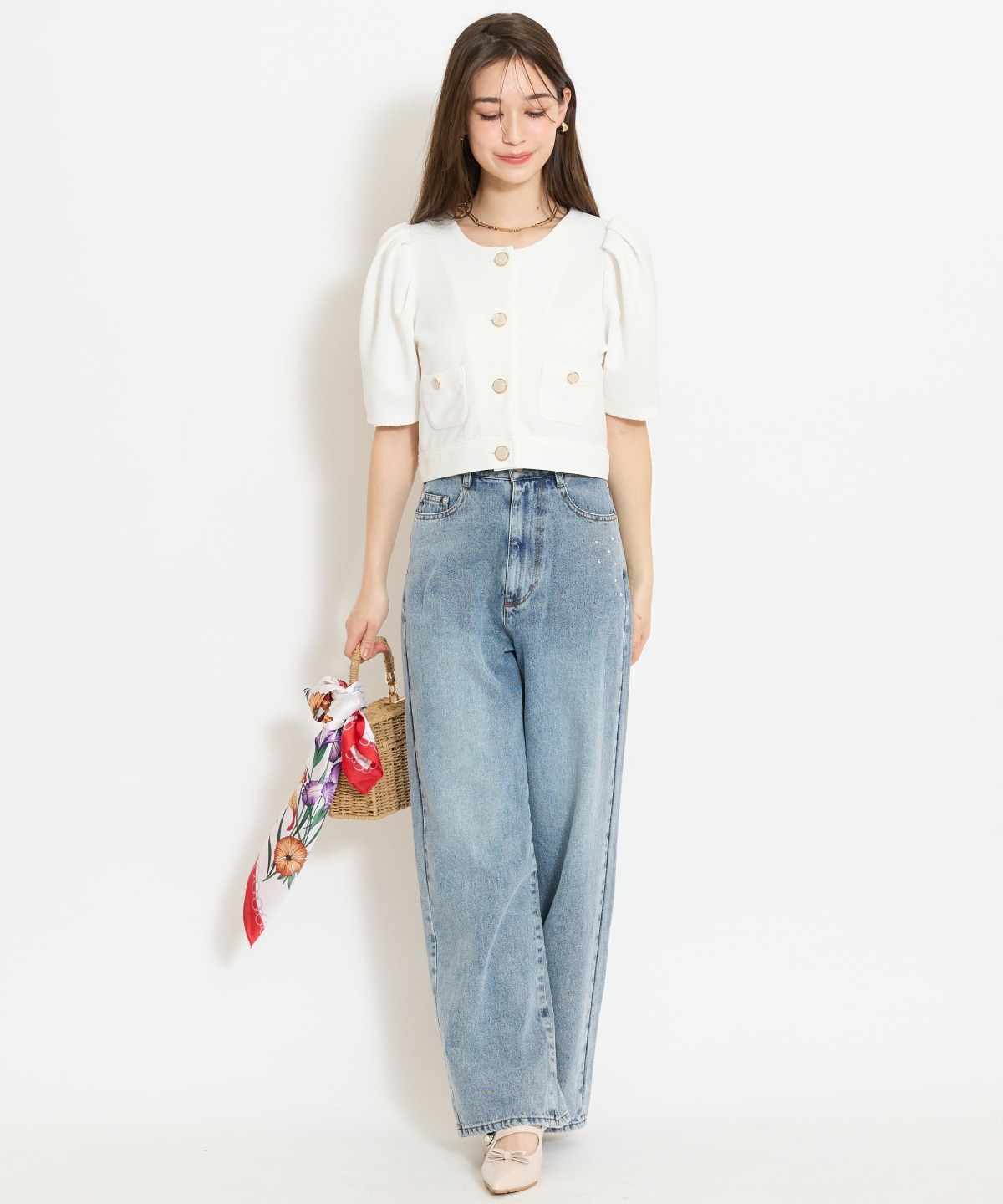 ノーカラーポンチジャケット