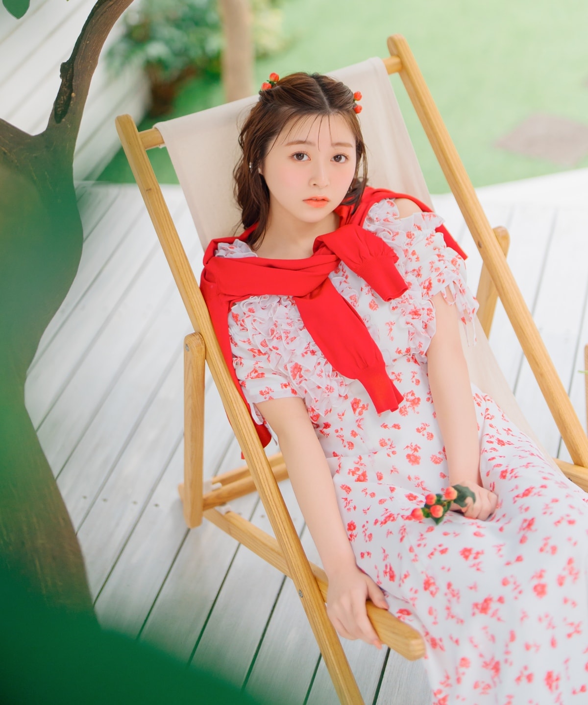 アソートボタンUVカットカーディガン