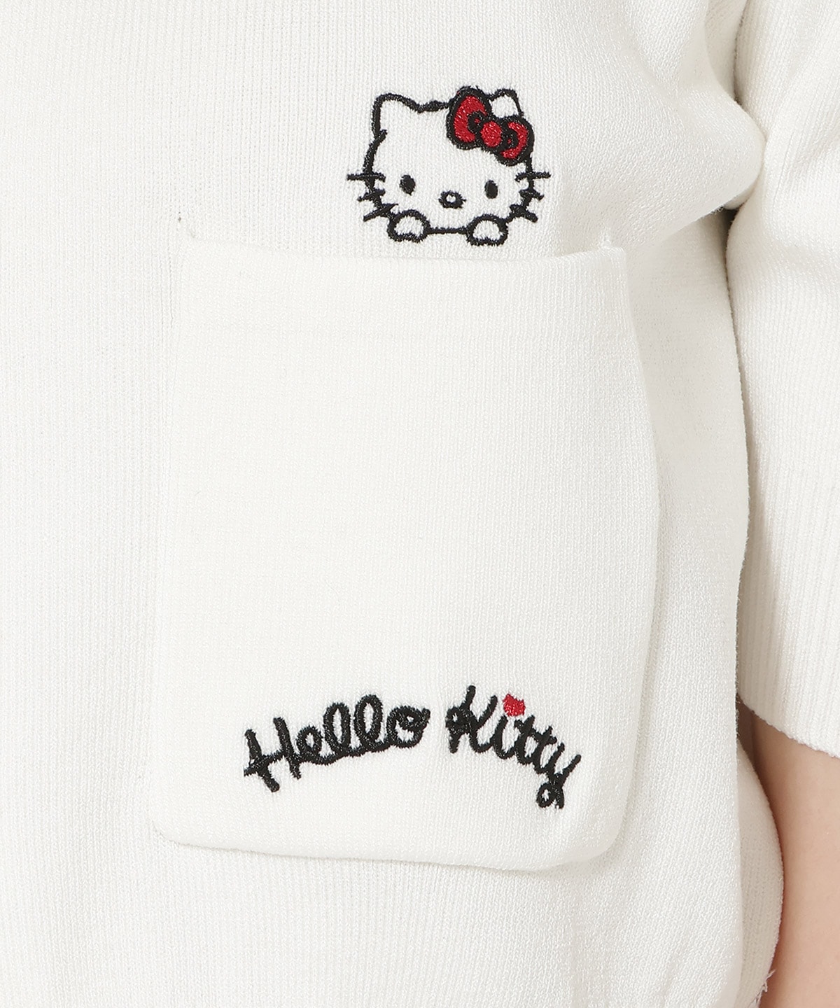 【7/16(thu)10時予約開始】WILLSELECTION×HELLO KITTY 刺繍ニットカーディガン