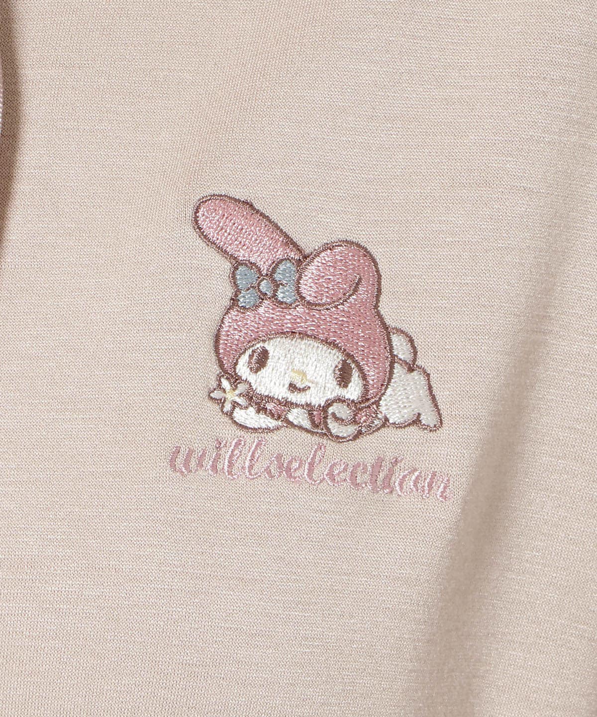 【9/17(thu)10時発売】WILLSELECTION×マイメロディ&クロミ 刺繍フリルフードパーカーワンピース