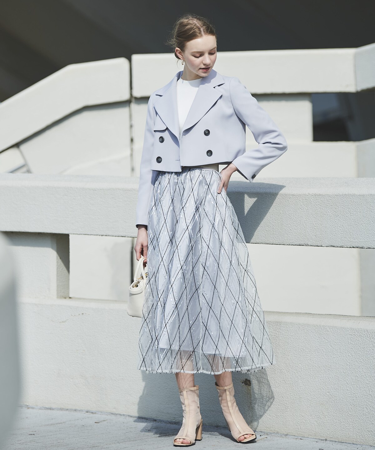 ダブルクロスショートトレンチ