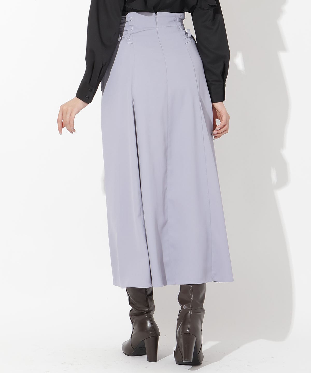 サイドレースアップフレアスカート