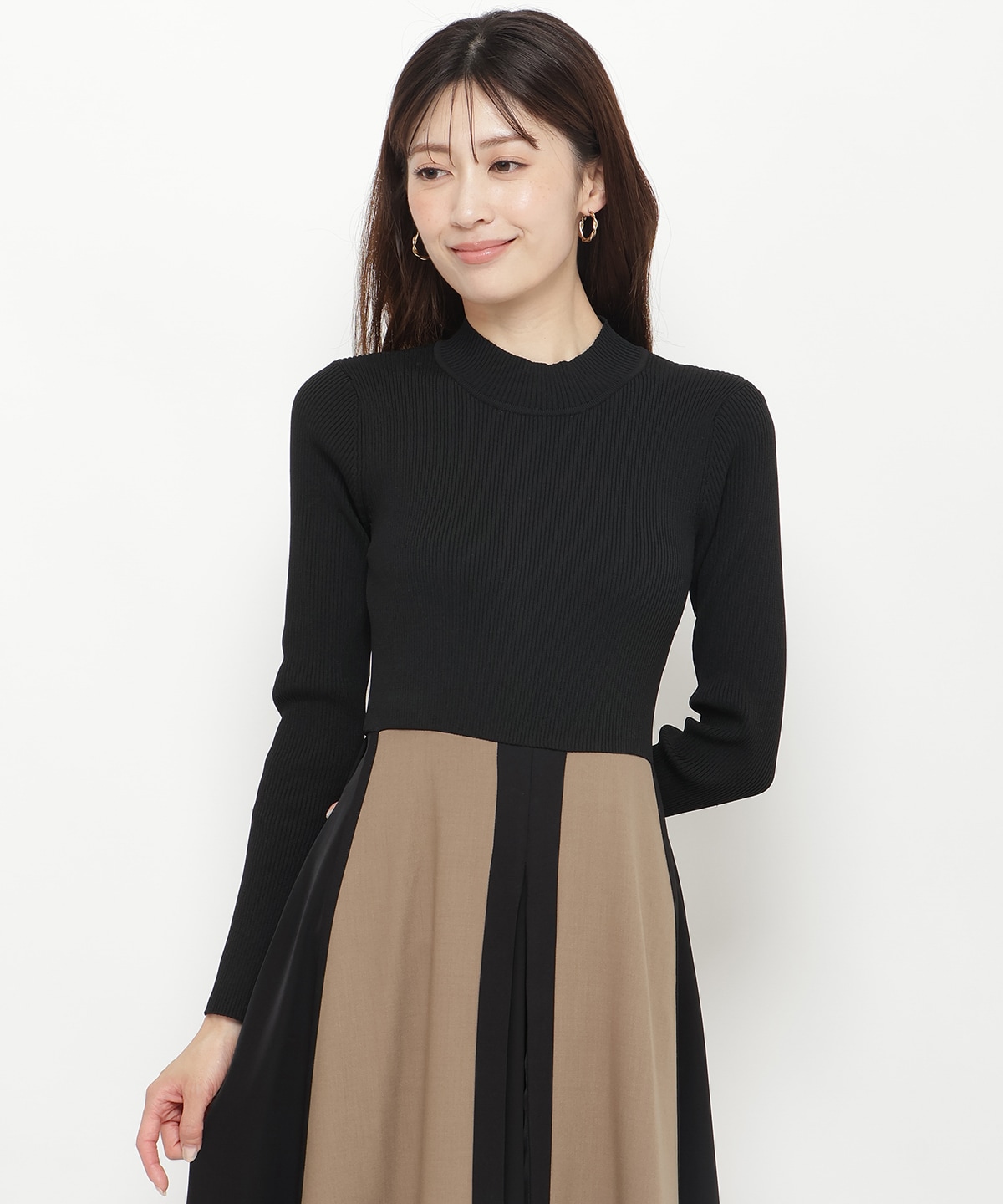 配色ドッキングワンピース