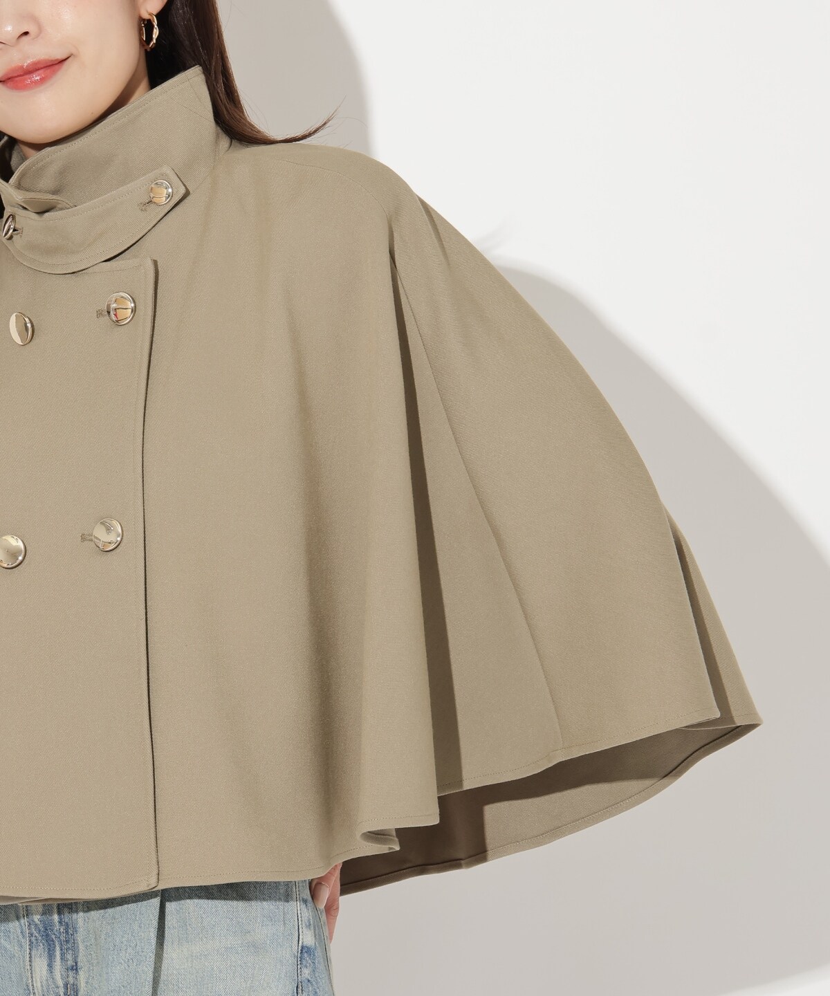 ショートケープジャケットコート