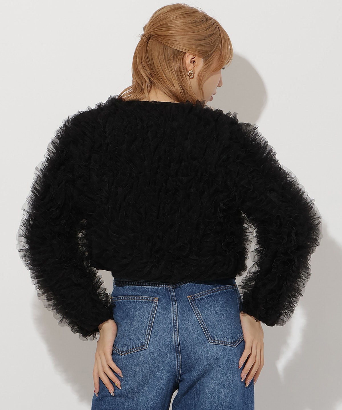 チュールフリルジャケット