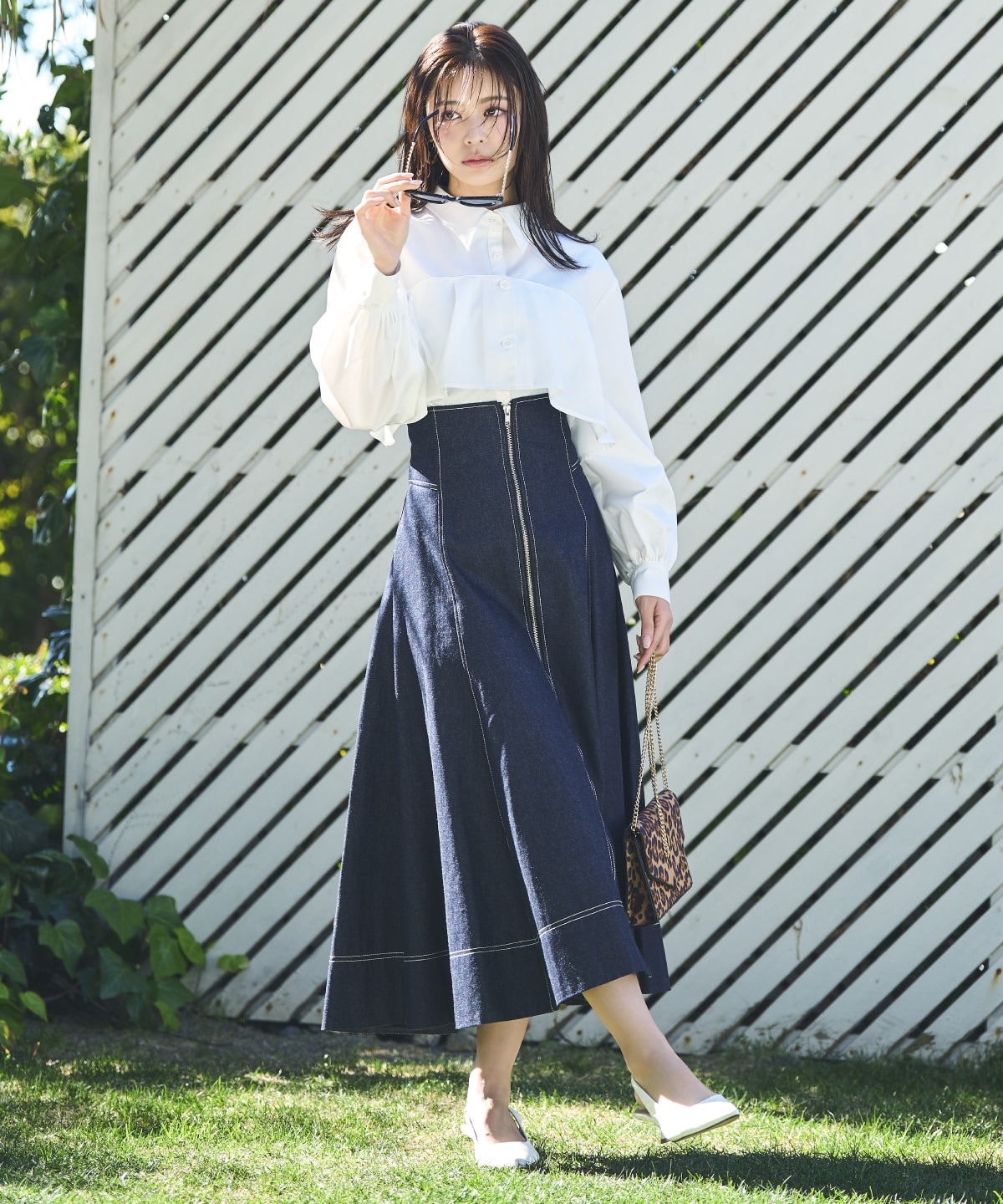 ヨークデザインタックシャツ