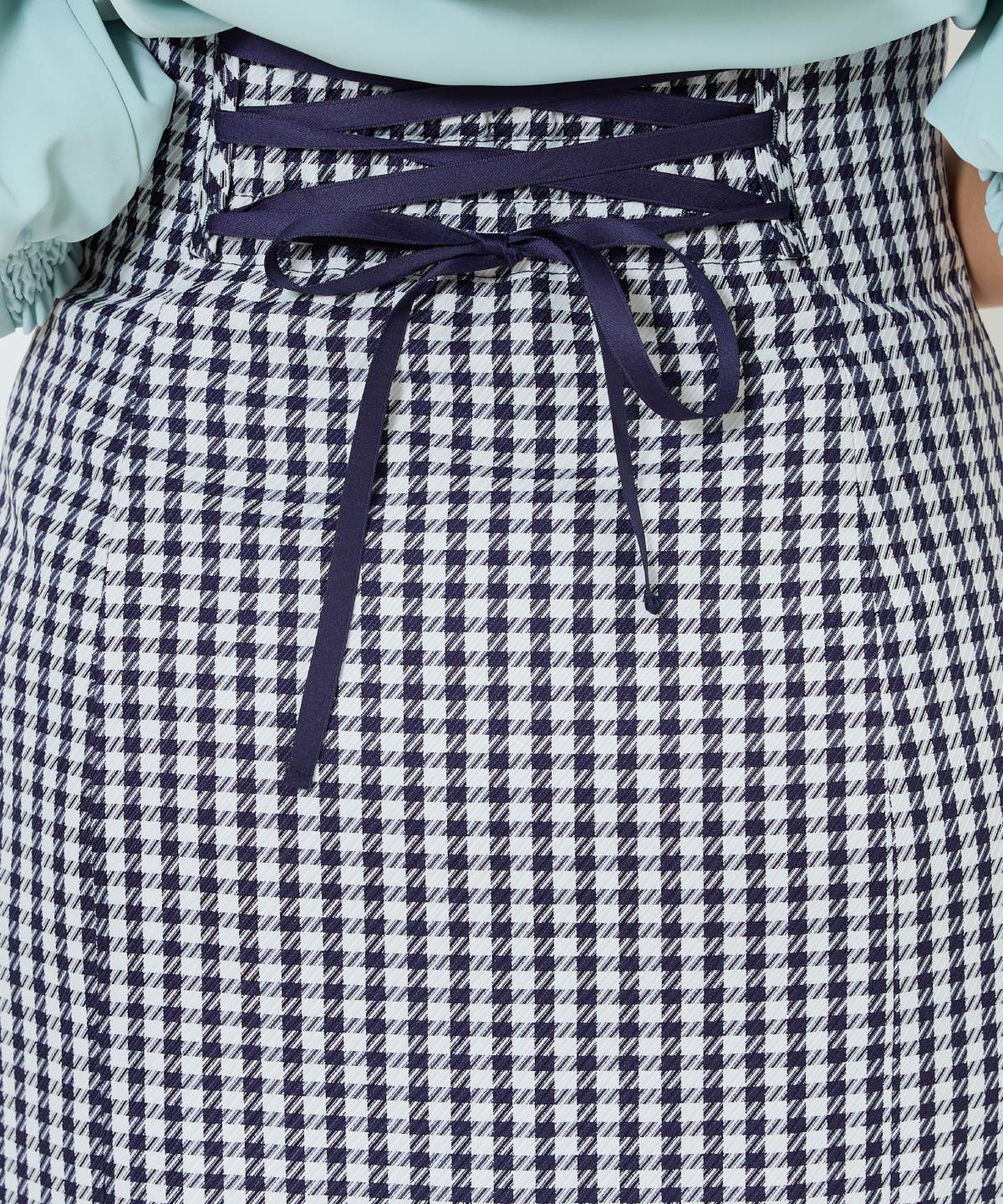 千鳥柄マーメイドスカート