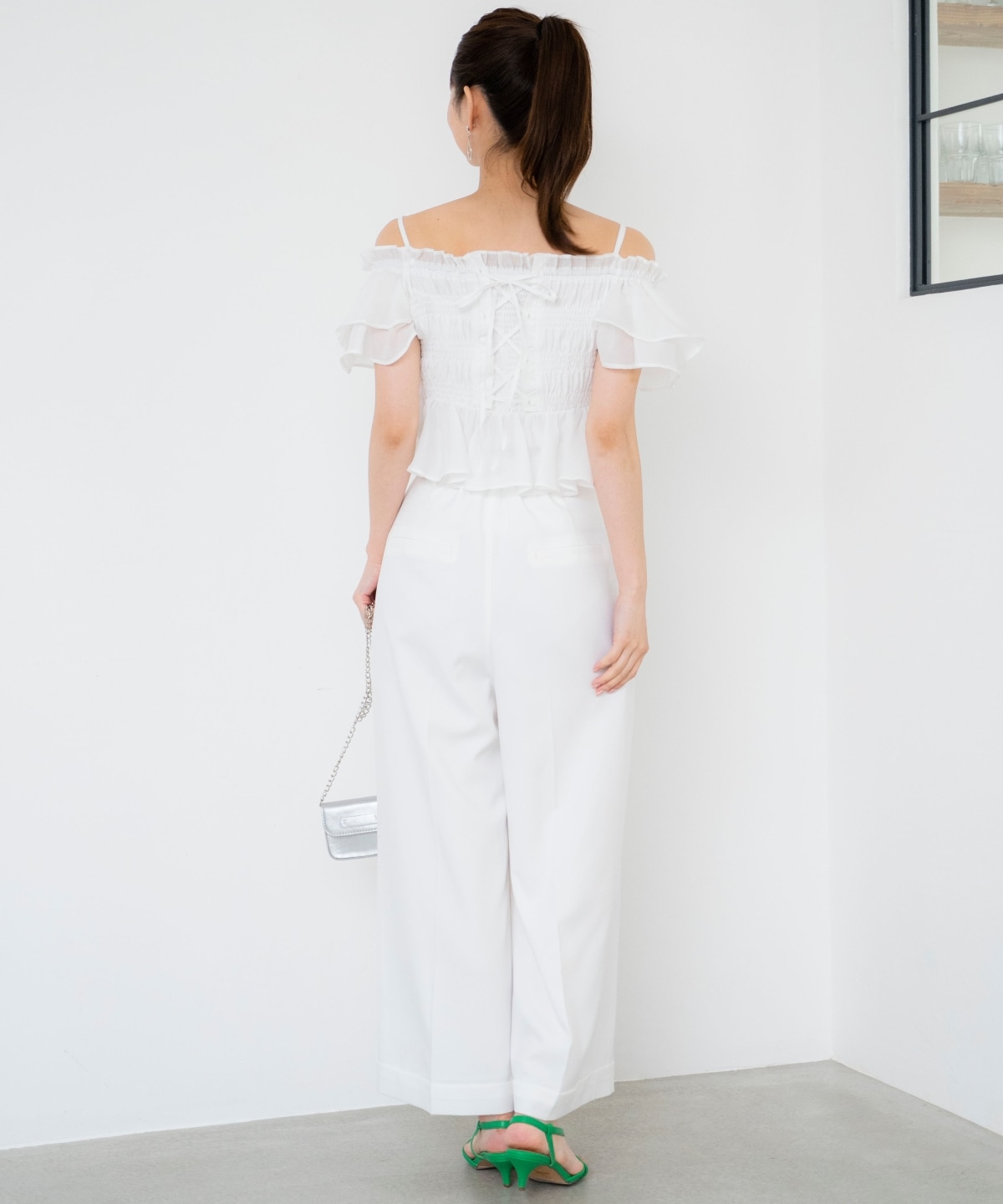 2タックワイドパンツ