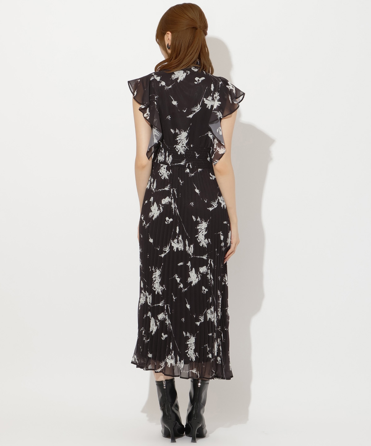 シフォンプリーツワンピース