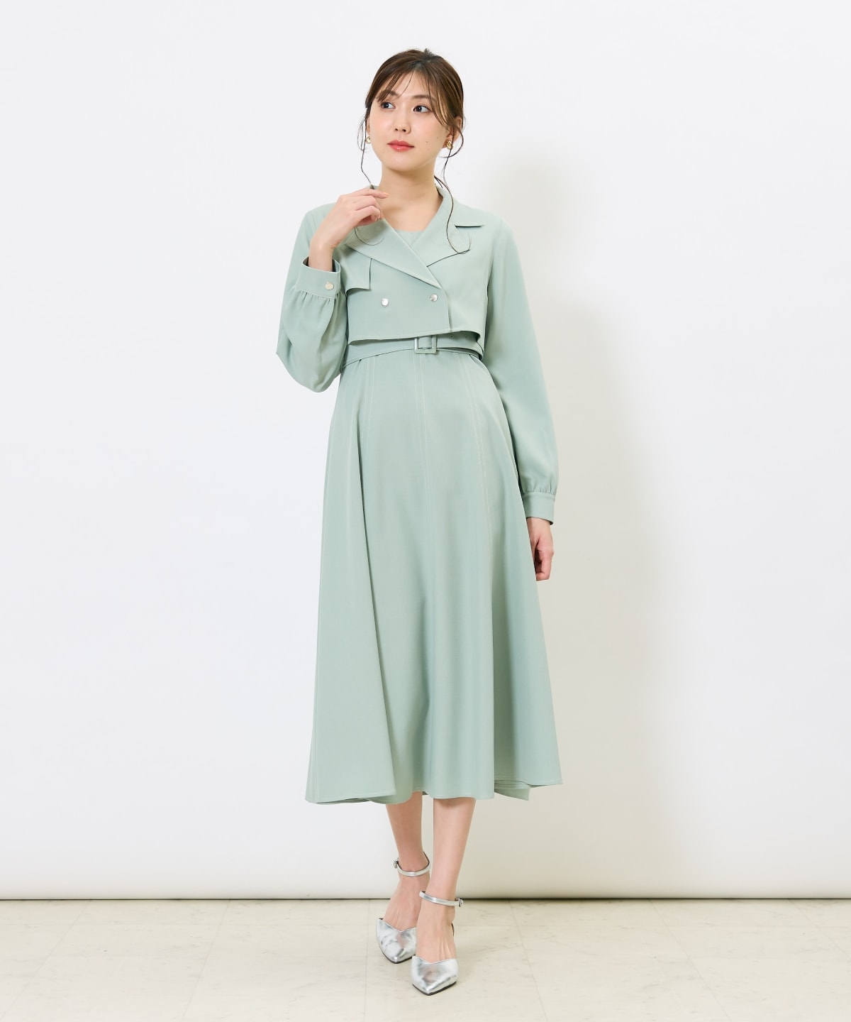 トレンチライクアンサンブルワンピース
