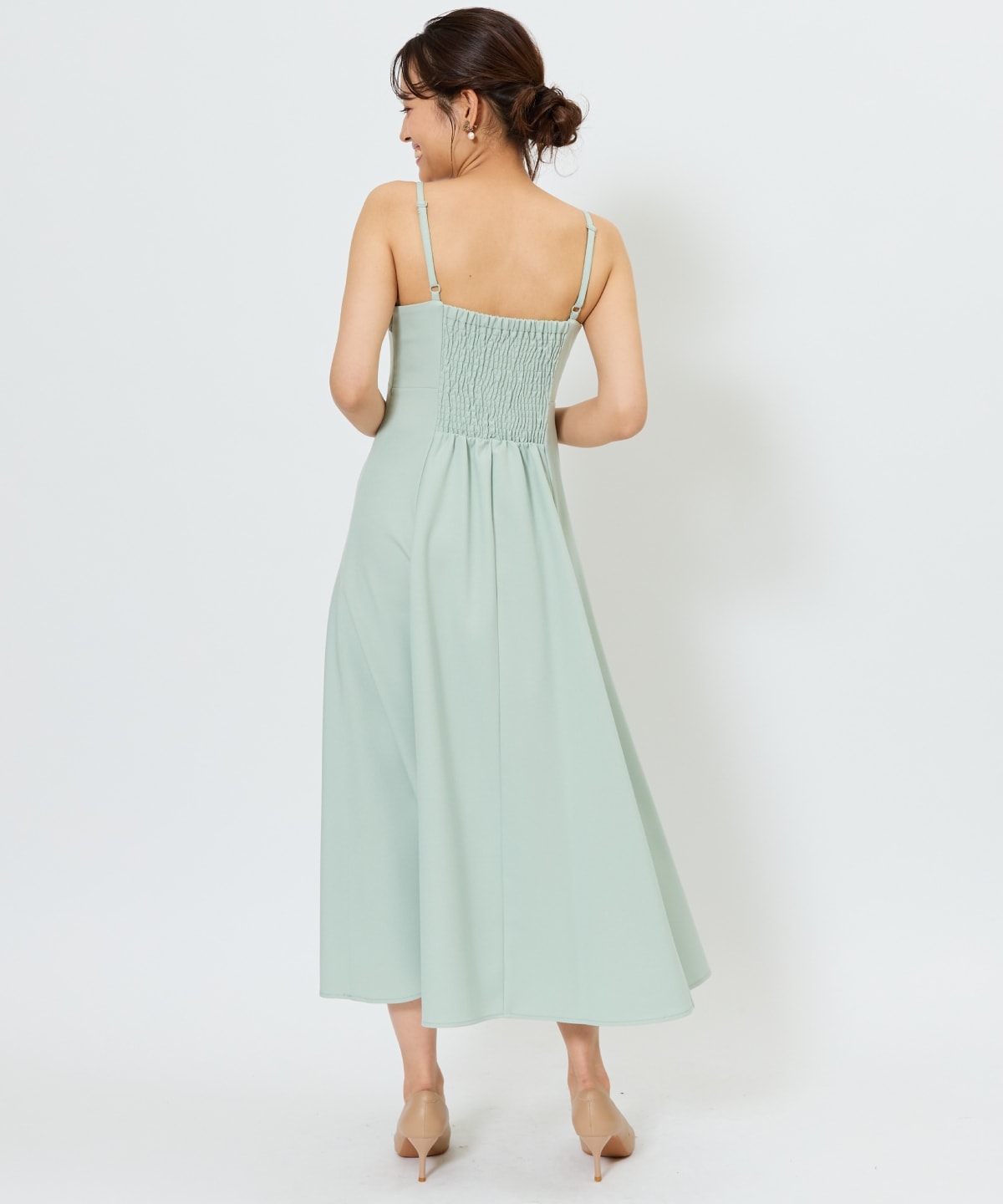 リーフレースレイヤードレス