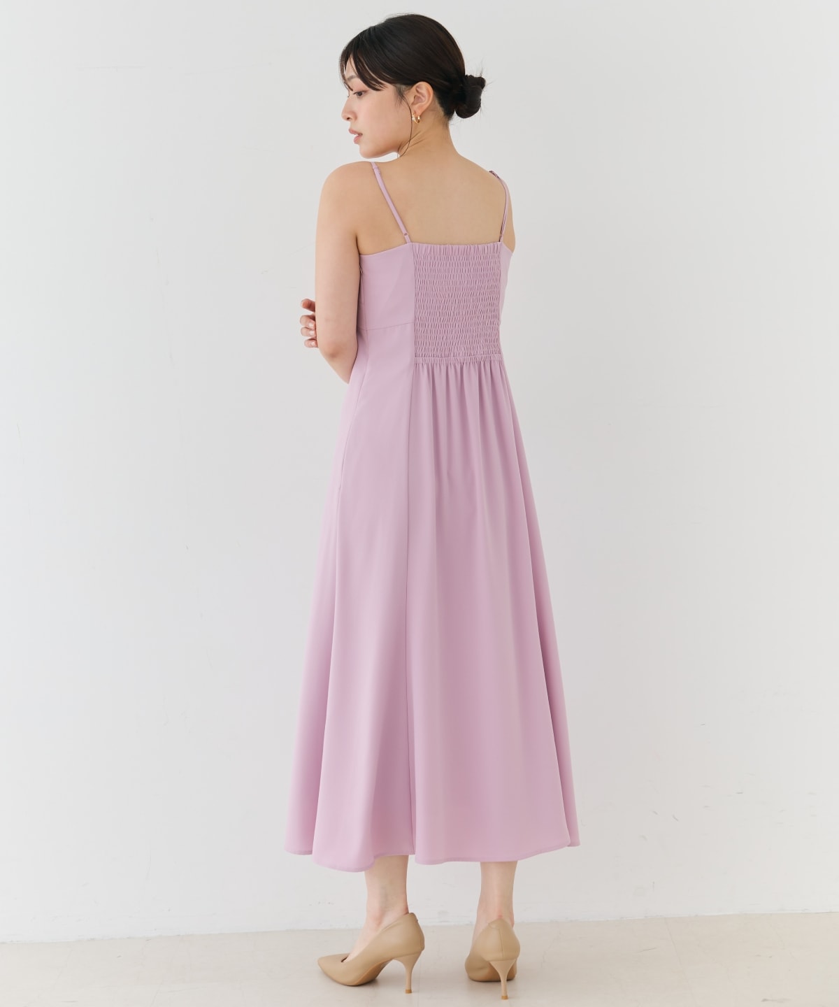 2WAYレースケープドレス