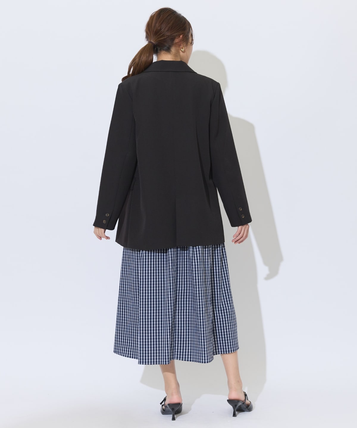 ダブルブレストオーバージャコット