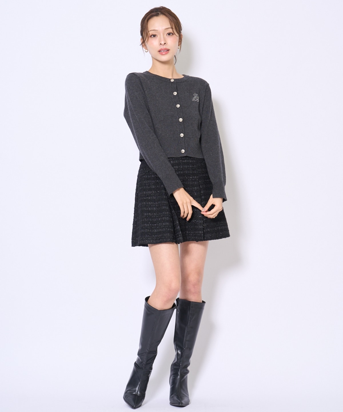日本製ツイードミニスカート