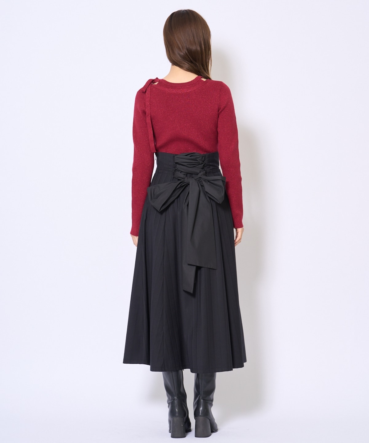 ビッグリボンフレアスカート