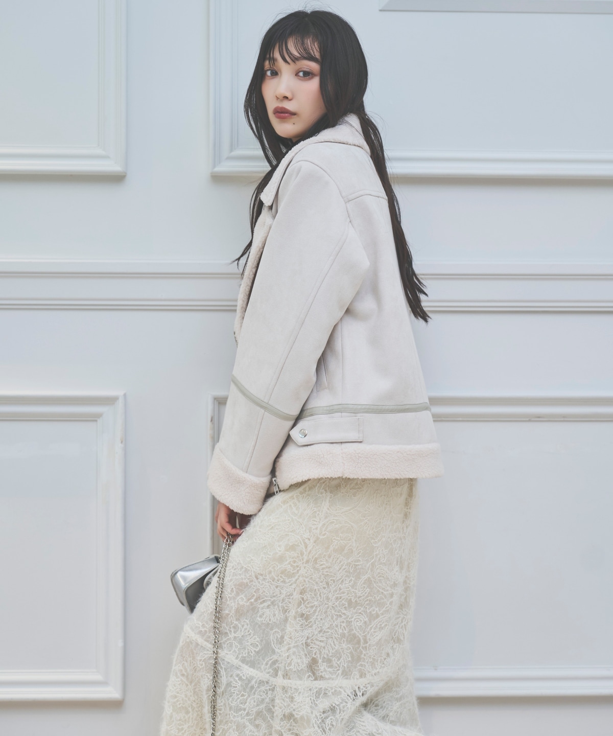 へアリーレースマーメイドスカート