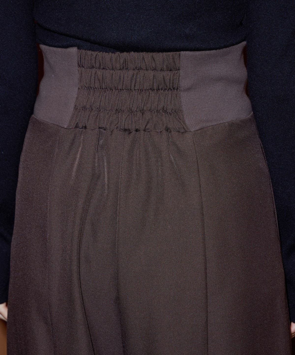 ウエストリブワイドパンツ