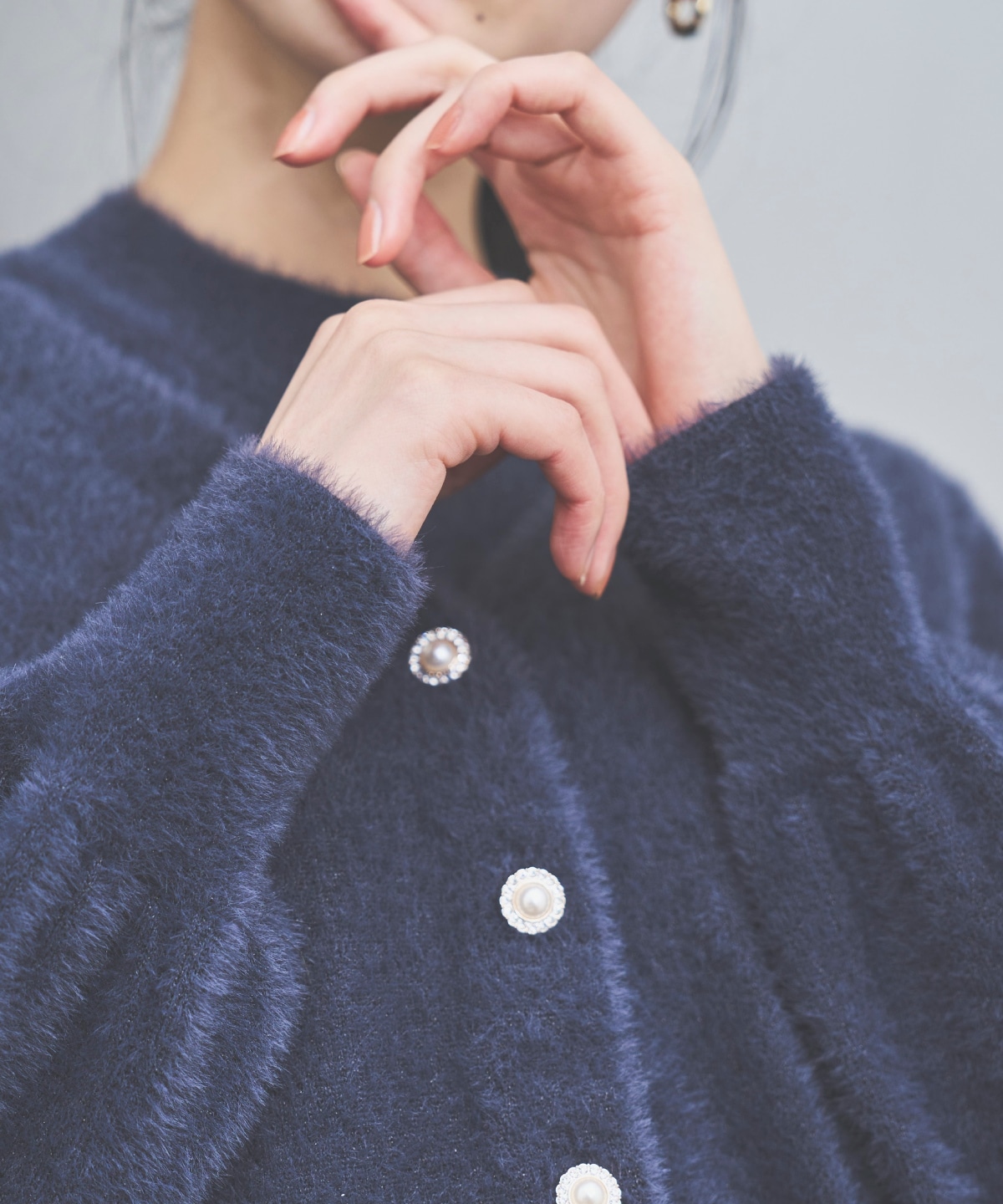 ラメフェザーニットアンサンブル