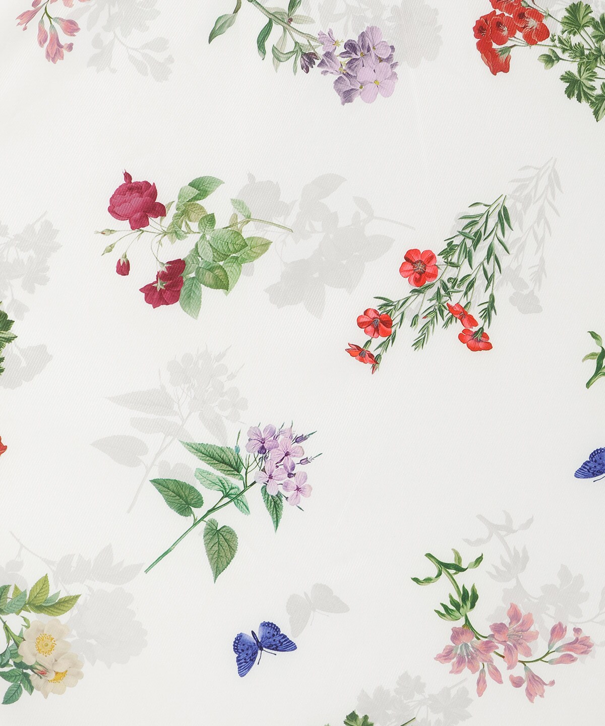 クラシックフラワープリント7分袖ワンピース