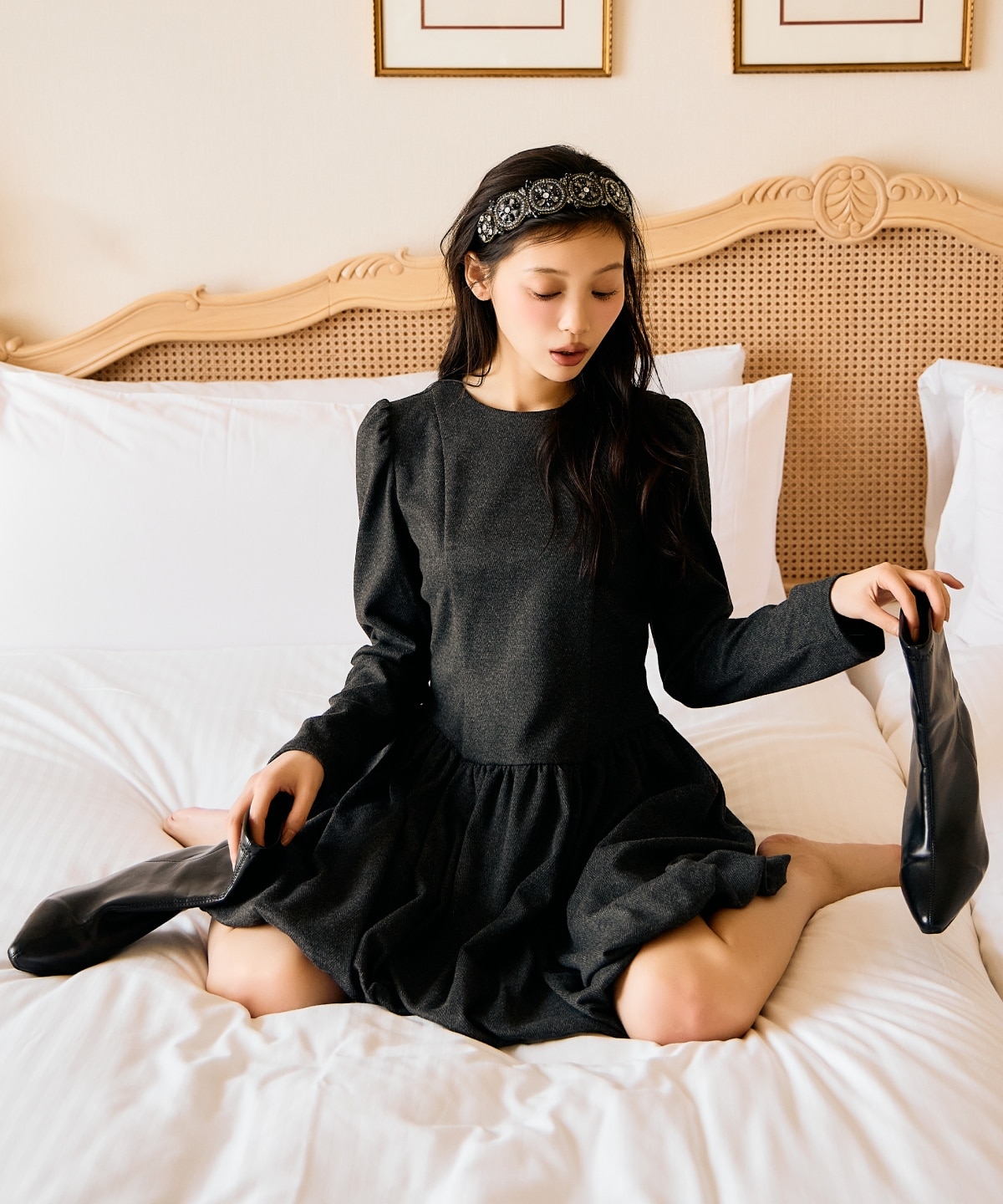 バルーンミニワンピース