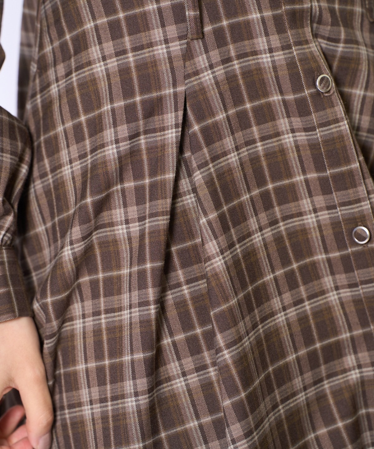 フリルケープシャツワンピース