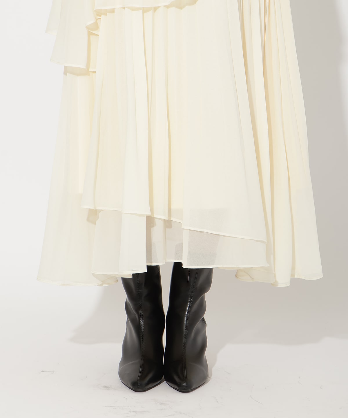 ツイードジャケットドッキングワンピース