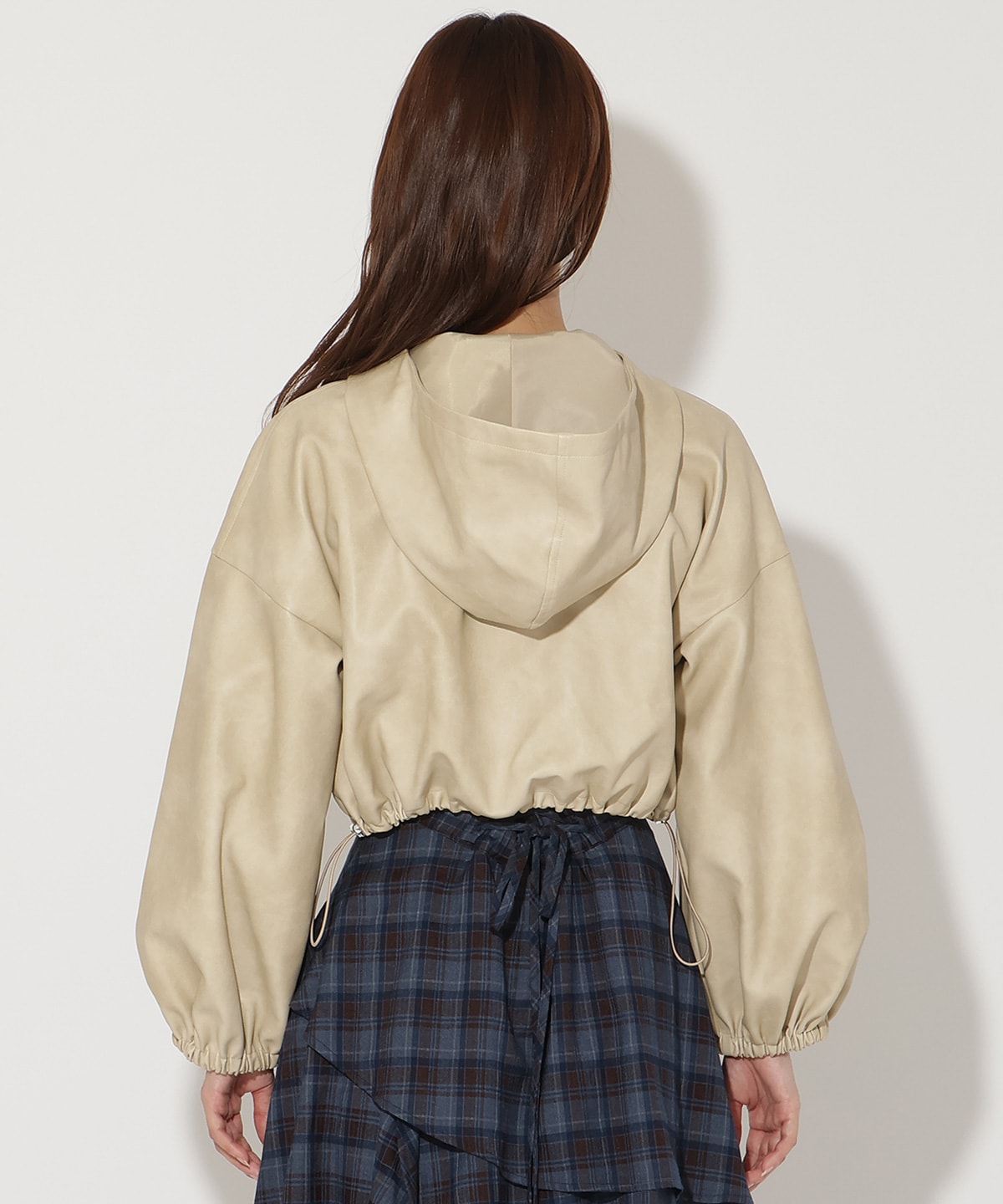 フェイクレザーブルゾン