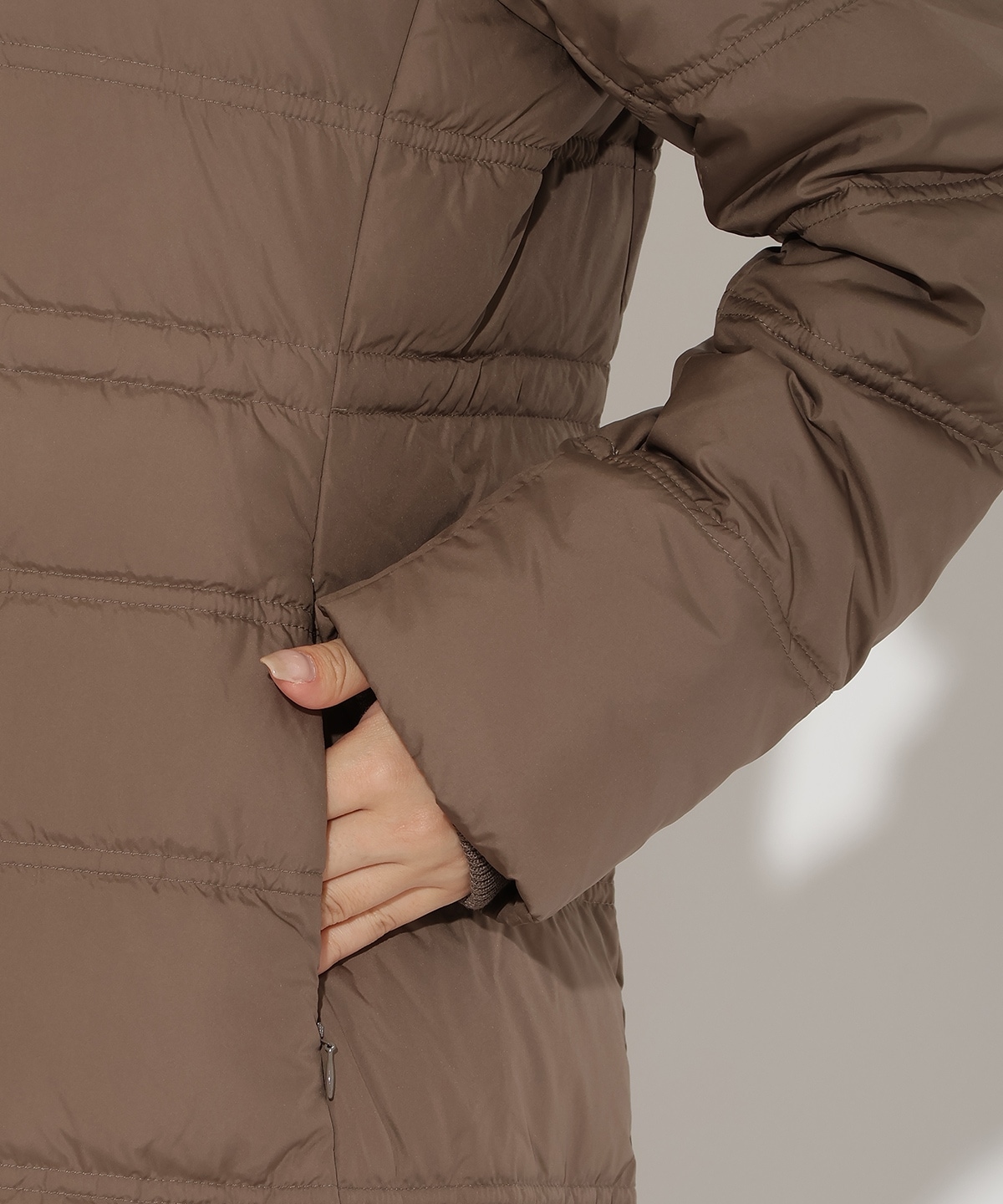 FOXファー付きスーパーロングダウン