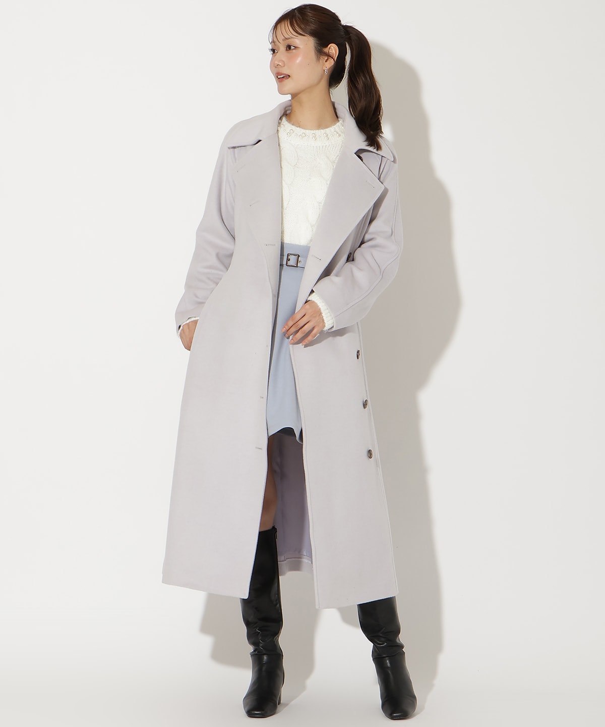 ウールビーバーロングコート