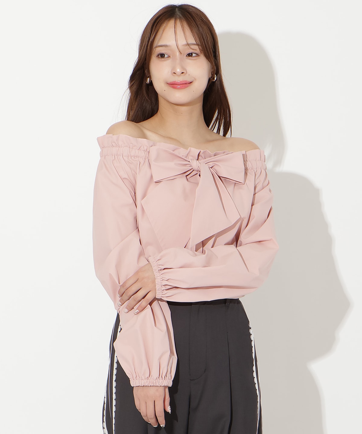 【先行予約受付中】ドロストボウタイ2WAYブラウス