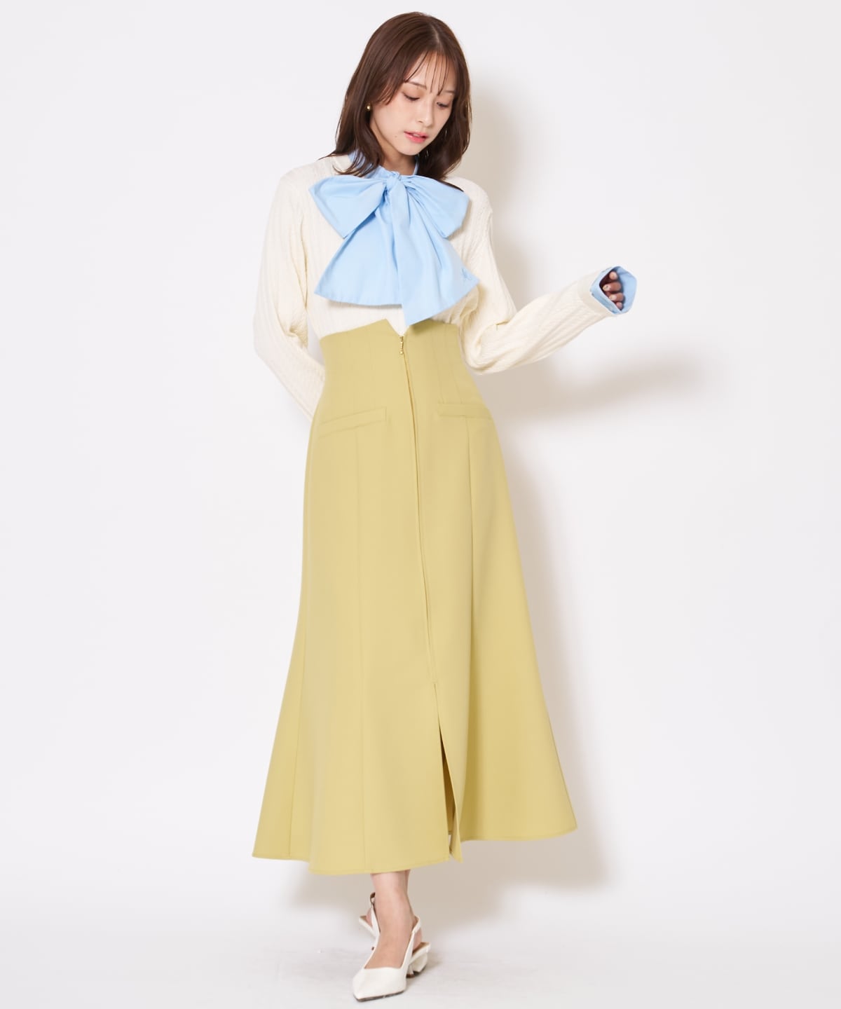 【先行予約受付中】フロントZIPマーメイドスカート