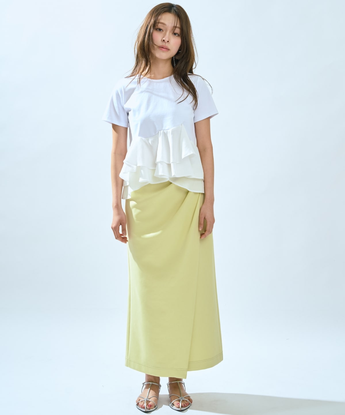 【先行予約受付中】ハイストレッチタックストレートスカート