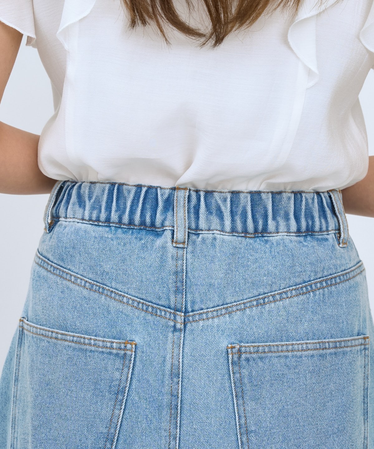 【先行予約受付中】デニムタックフレアスカート